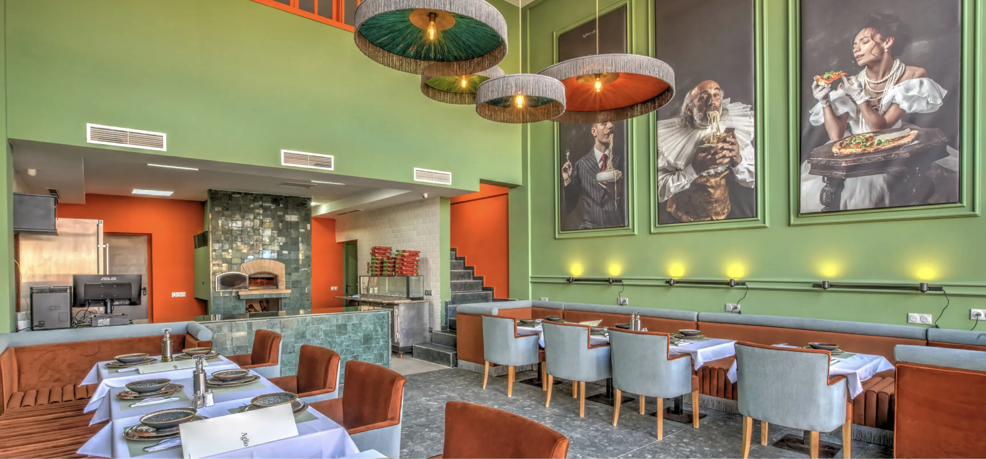 Salle du restaurant Aglio e Olio